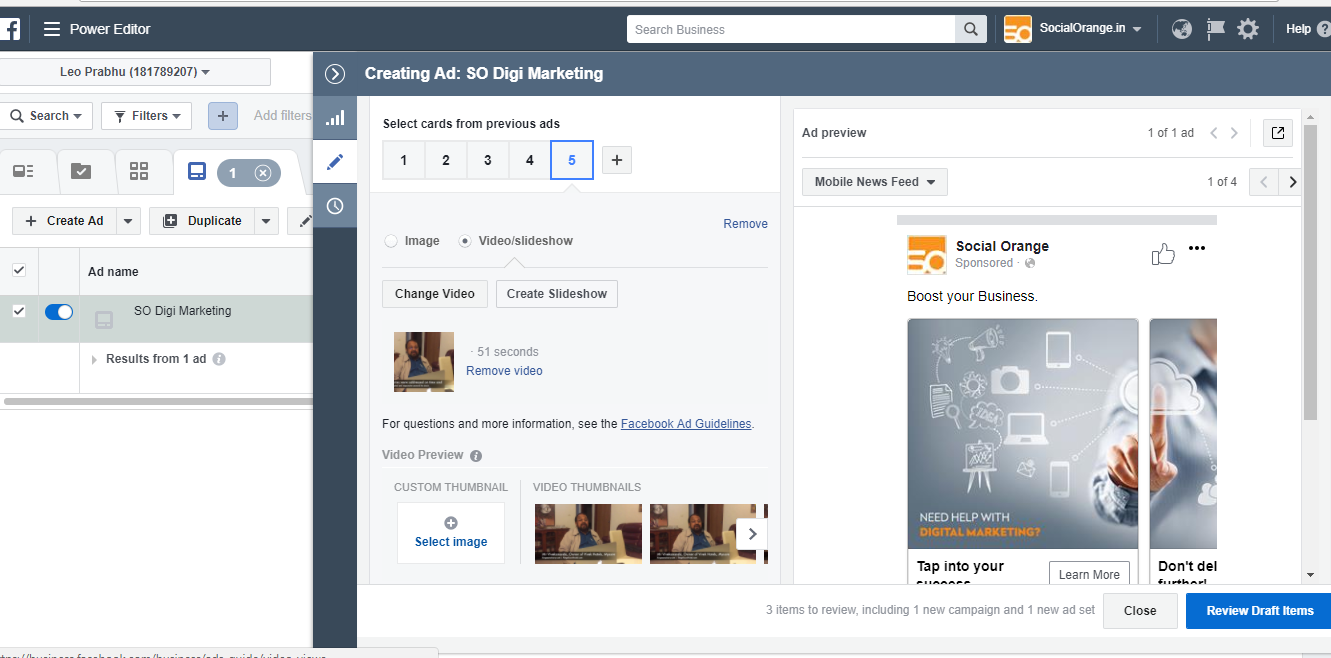 creating ad : so digi marketing