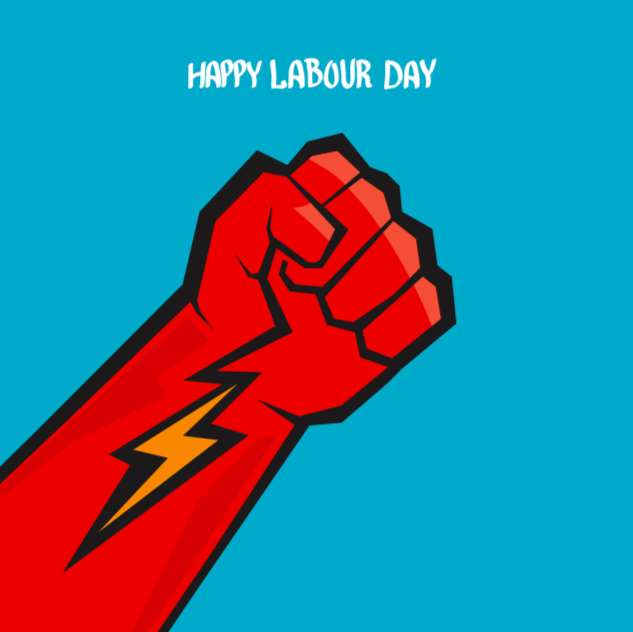 Happy Labour Day - Social Orange