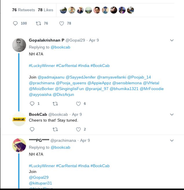 Book cab post retweeted