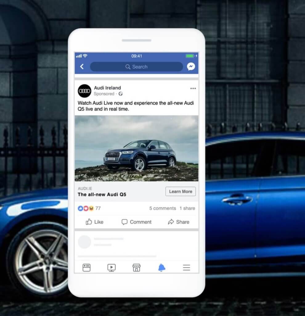 Facebook ad banner size