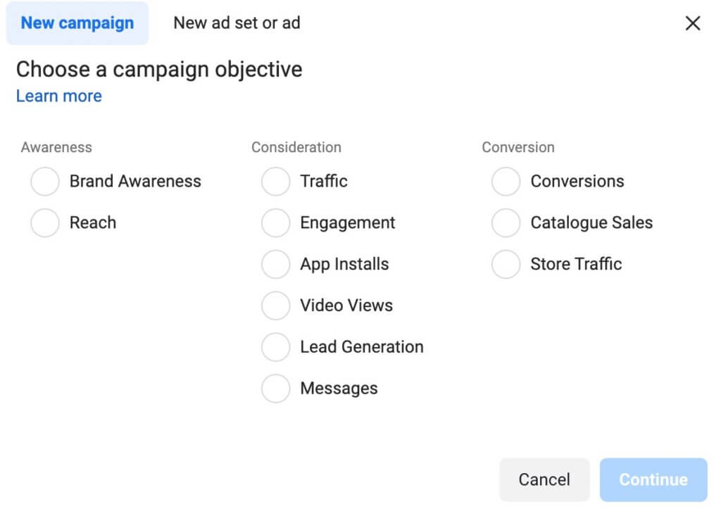 Facebook ad image size