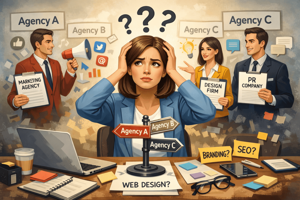 Agency Selection Confusion Visual