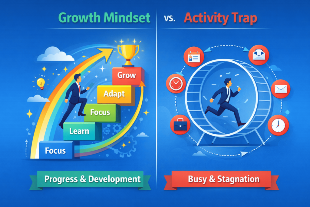 Growth Mindset vs Activity Trap Visualization